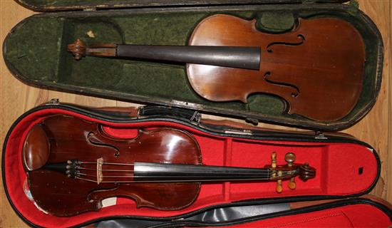 2 Violas in cases